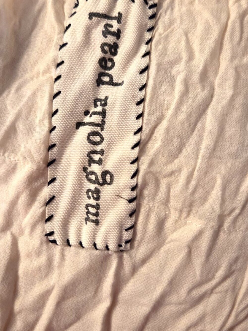 MAGNOLIA PEARL EUROPEAN COTTON IVORY TOP - Picture 8 of 10